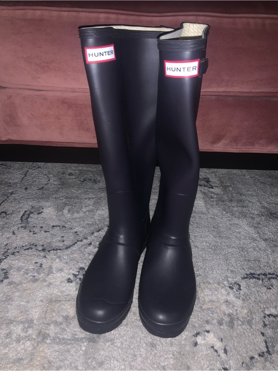 Hunter Shoes - Hunter Matte Purple Tall Rain Boots
